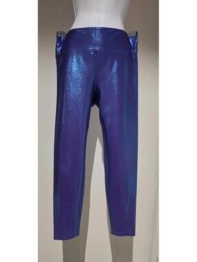 Heroine Sport - Women's Nylon Spandex Leggings Metallic High Waist Pants